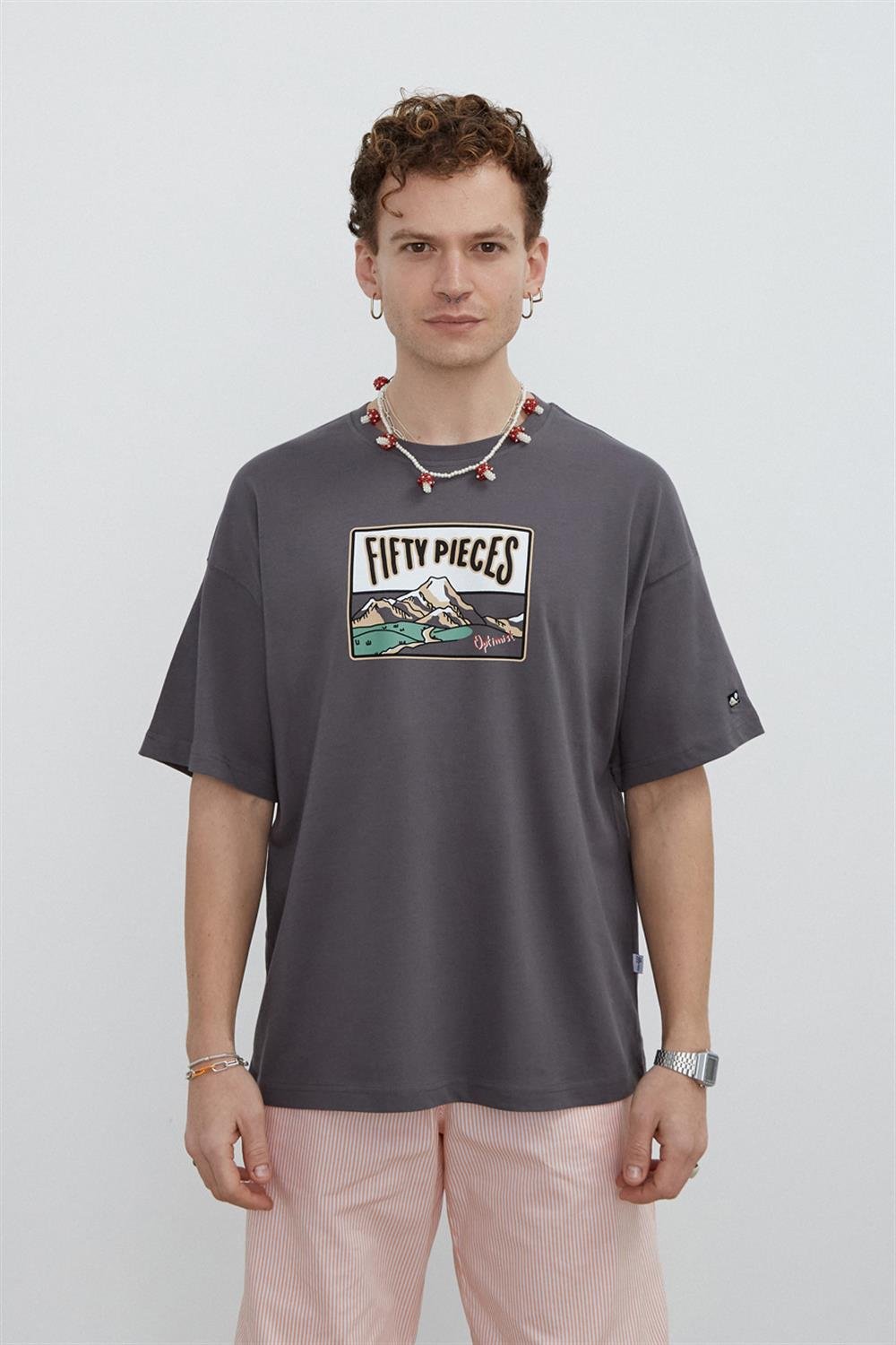ERKEK DÜŞÜK OMUZLU T-SHIRT