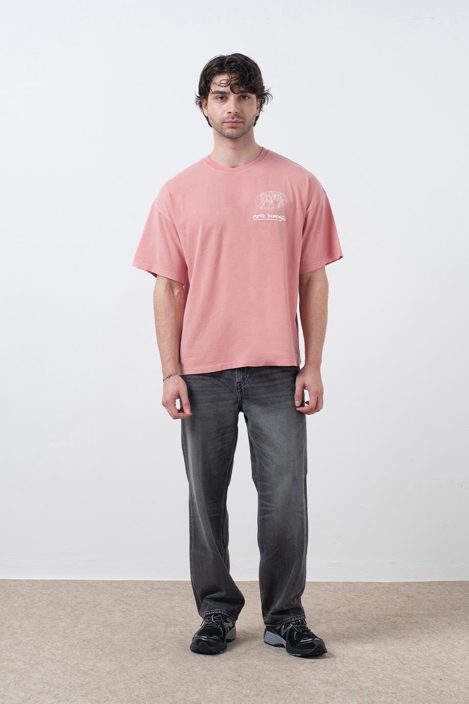 Men's Drop Shoulder Acid Wash T-Shirt