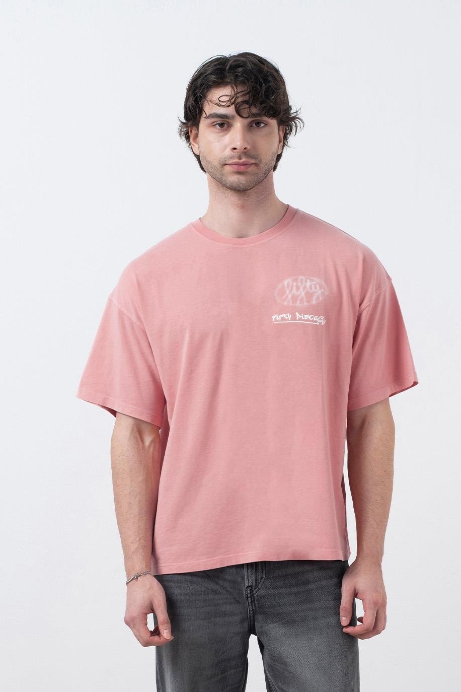 Men's Drop Shoulder Acid Wash T-Shirt