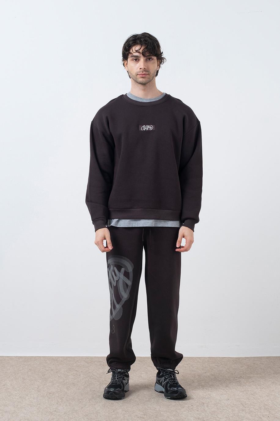 Men's Drop Shoulder Back Printed Sweatshirt