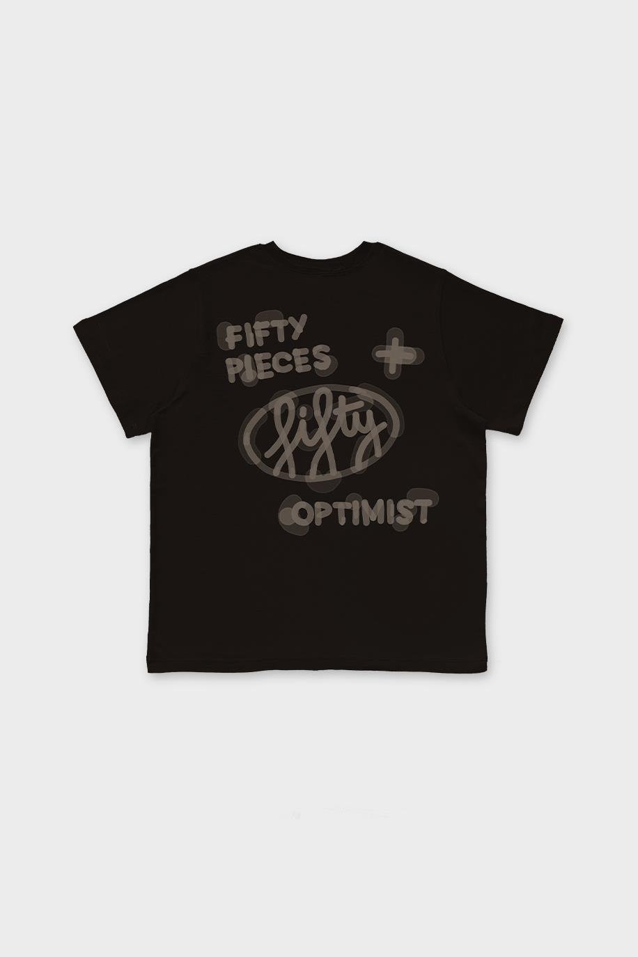 Erkek Kahverengi Regular Fit Sırt Baskılı T-Shirt