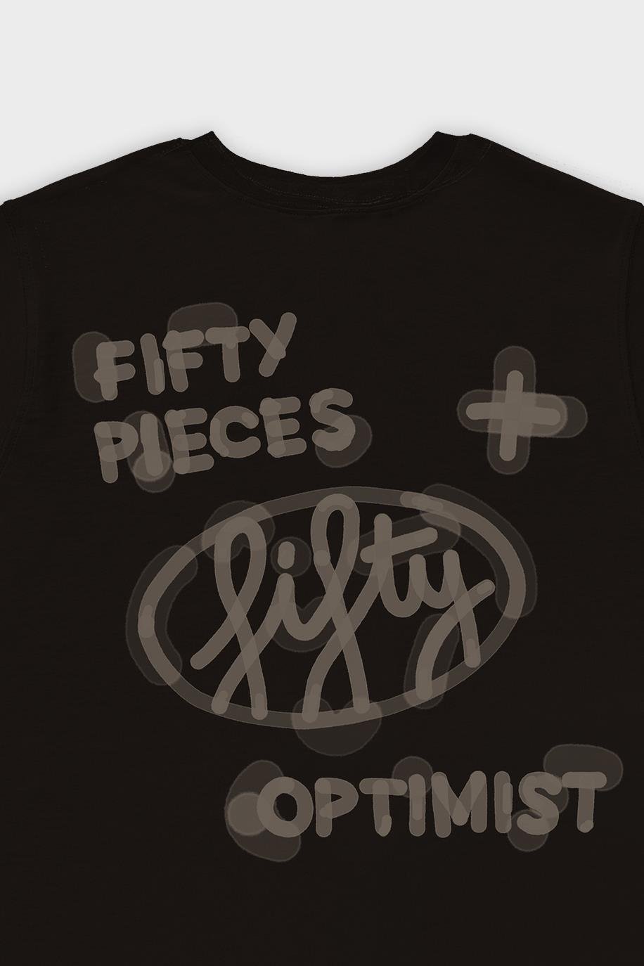 Erkek Kahverengi Regular Fit Sırt Baskılı T-Shirt