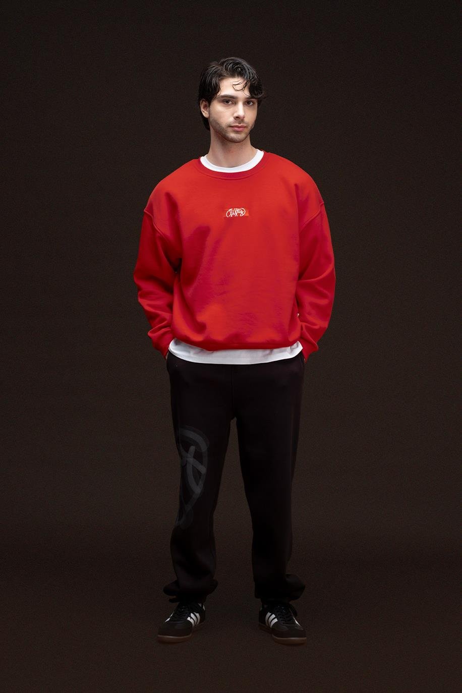 Men's Drop Shoulder Back Printed Sweatshirt