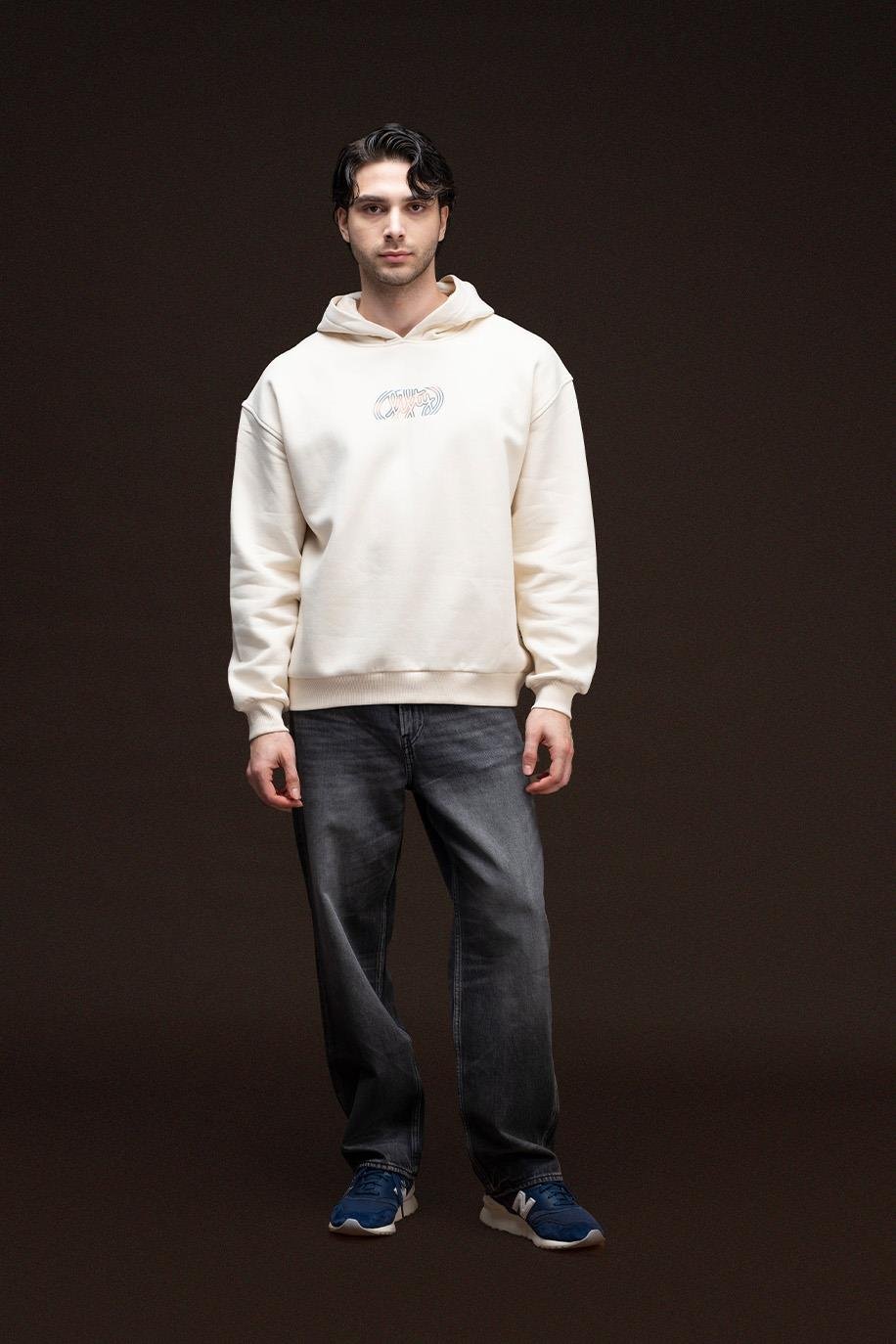 Men's Drop Shoulder Back Printed Hoodie