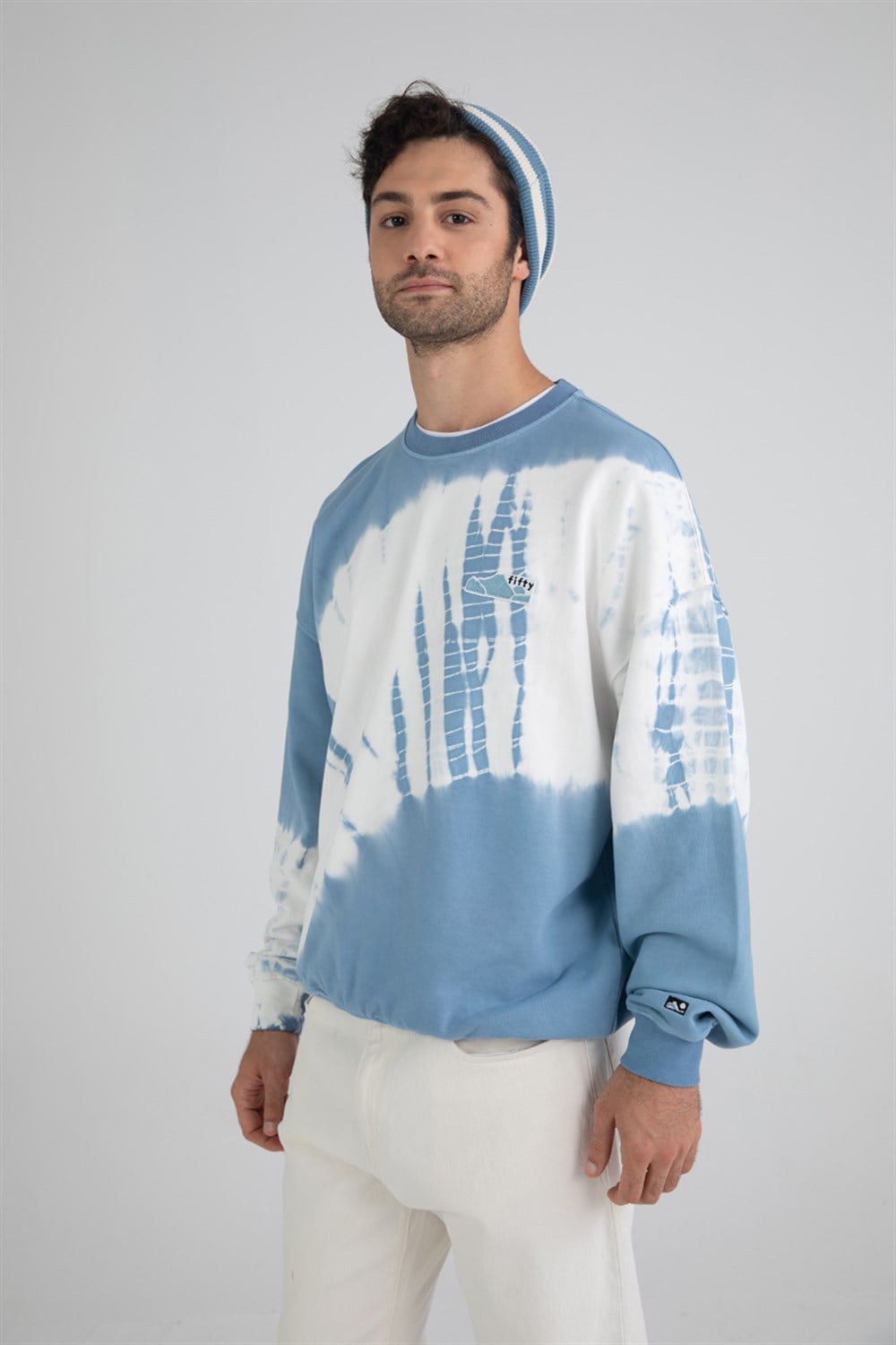 Erkek Batik Oversize Sweatshirt