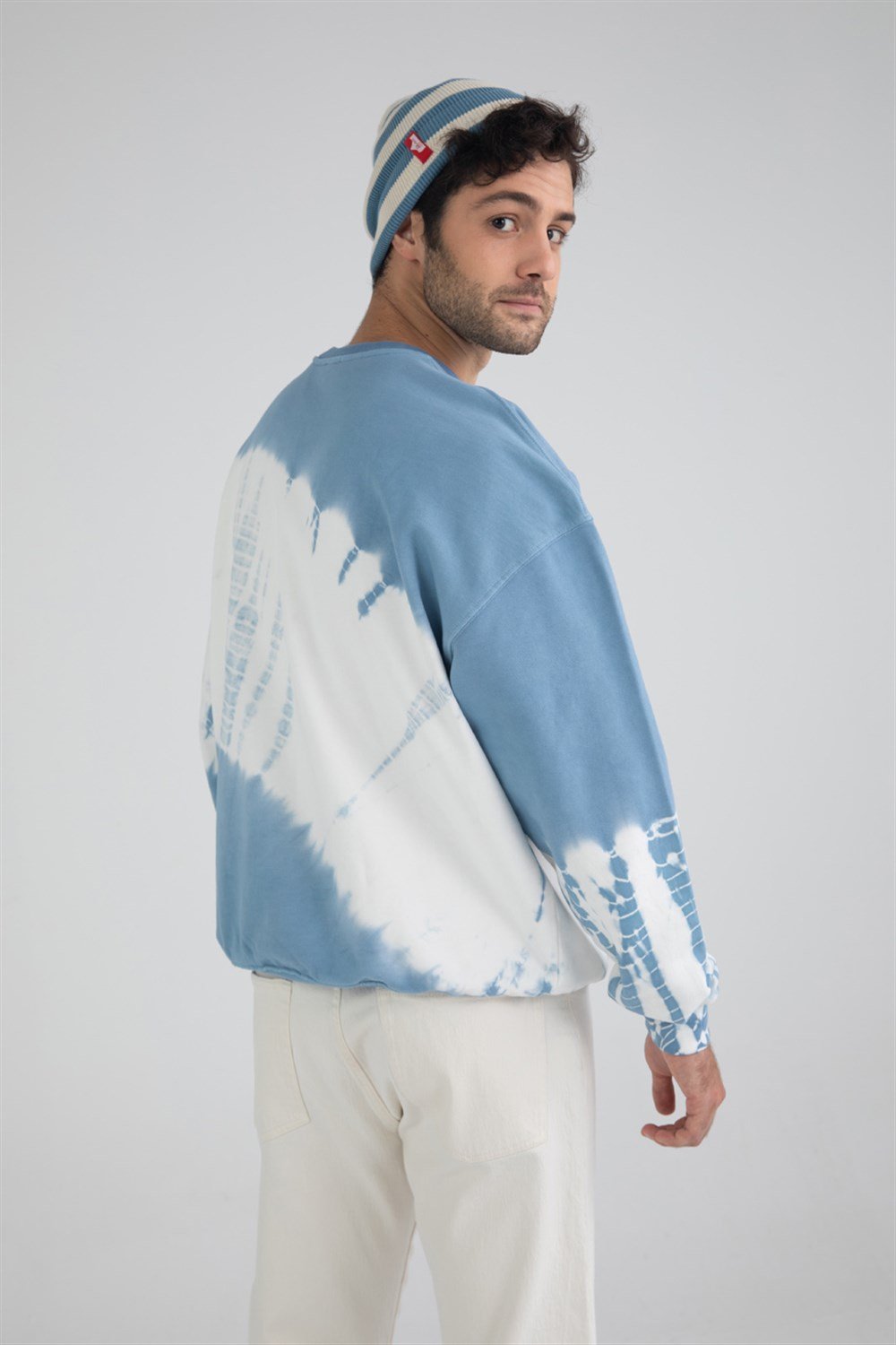 Erkek Batik Oversize Sweatshirt