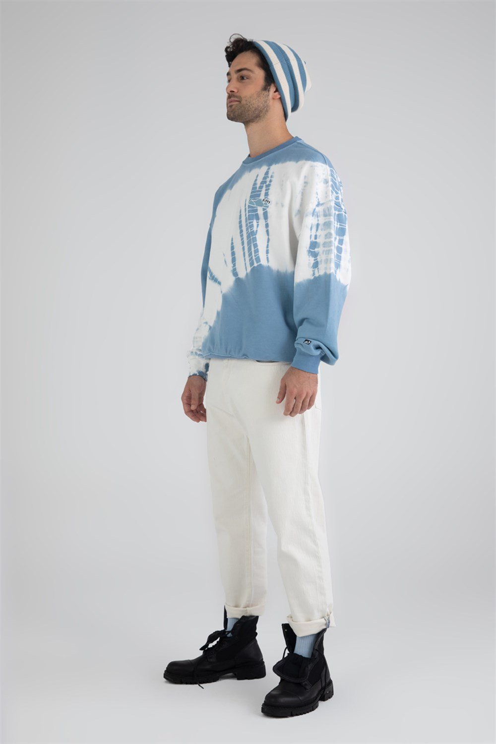 Erkek Batik Oversize Sweatshirt