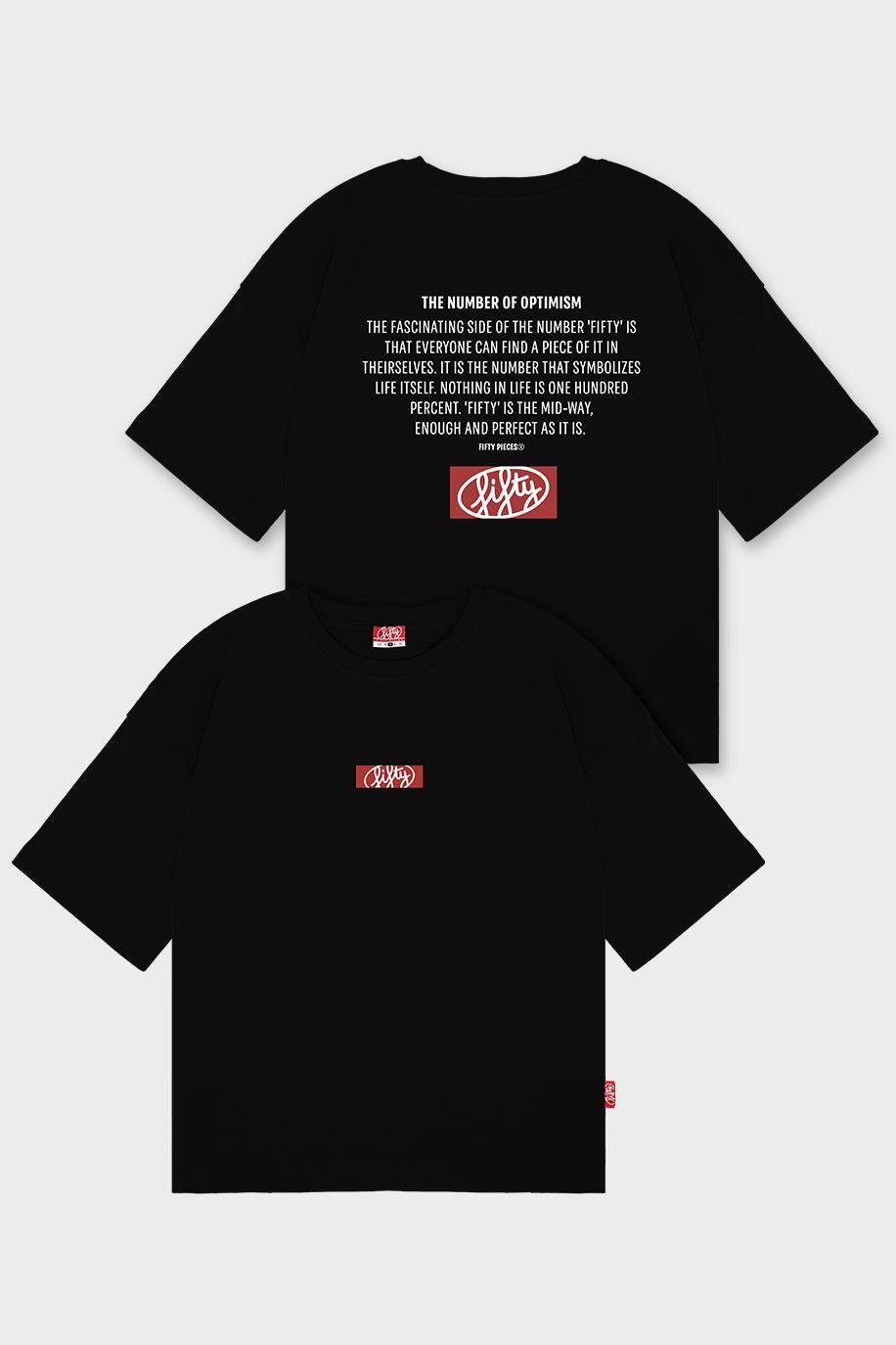 Erkek Siyah Düşük Omuzlu Sırt Baskılı T-Shirt