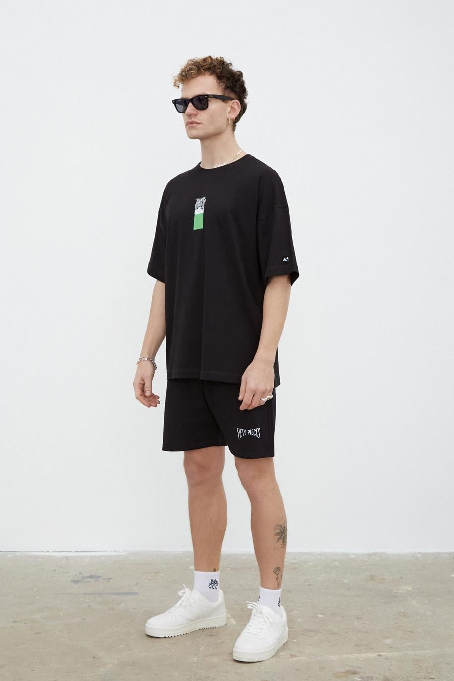 Men's Back Printed Dropped Shoulder T-Shirt