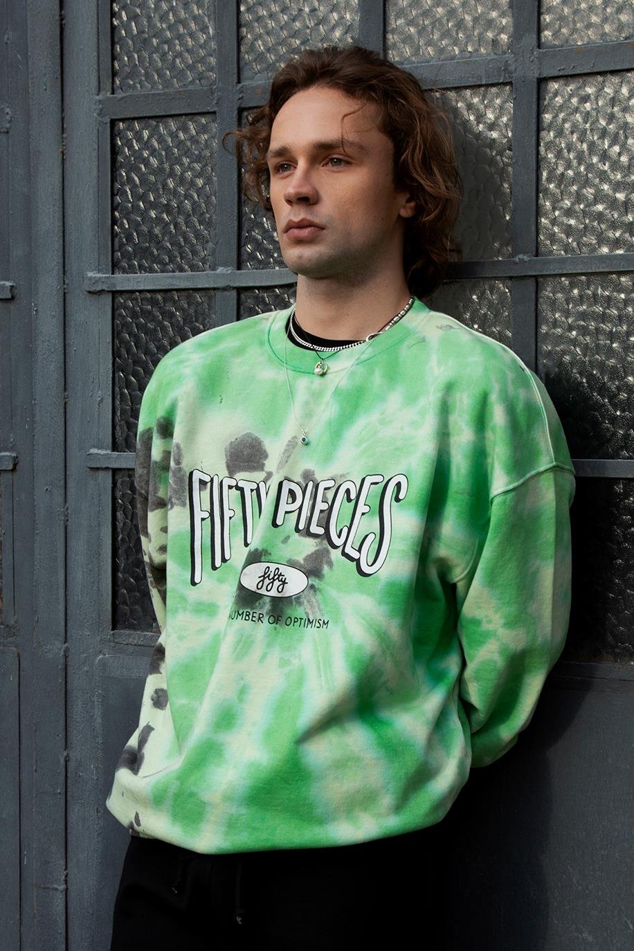 Men's Tie Dyed Oversized Sweatshirt