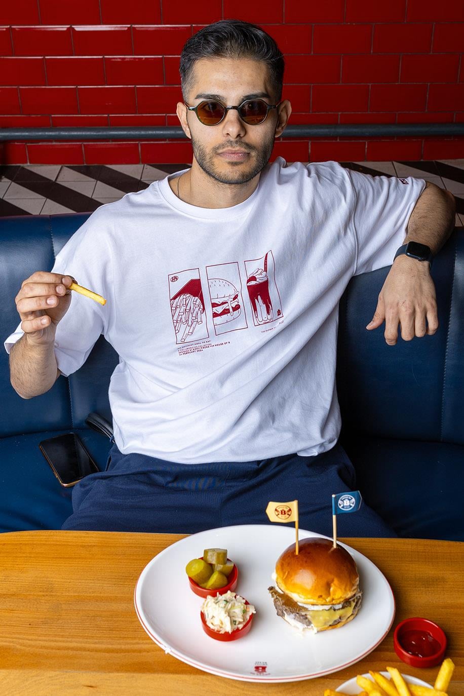 Fifty Pieces X House Of B Beyaz Düşük Omuzlu T-Shirt