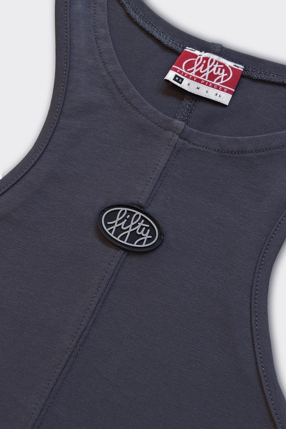 Kadın Antrasit Halter Yaka Atlet