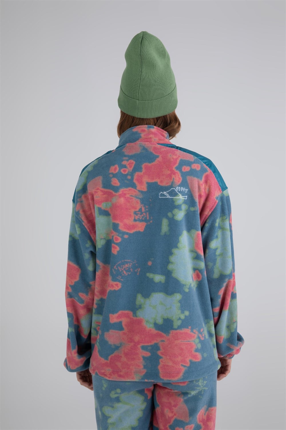 Kadın Fermuarlı Kanguru Cepli Polar Sweatshirt