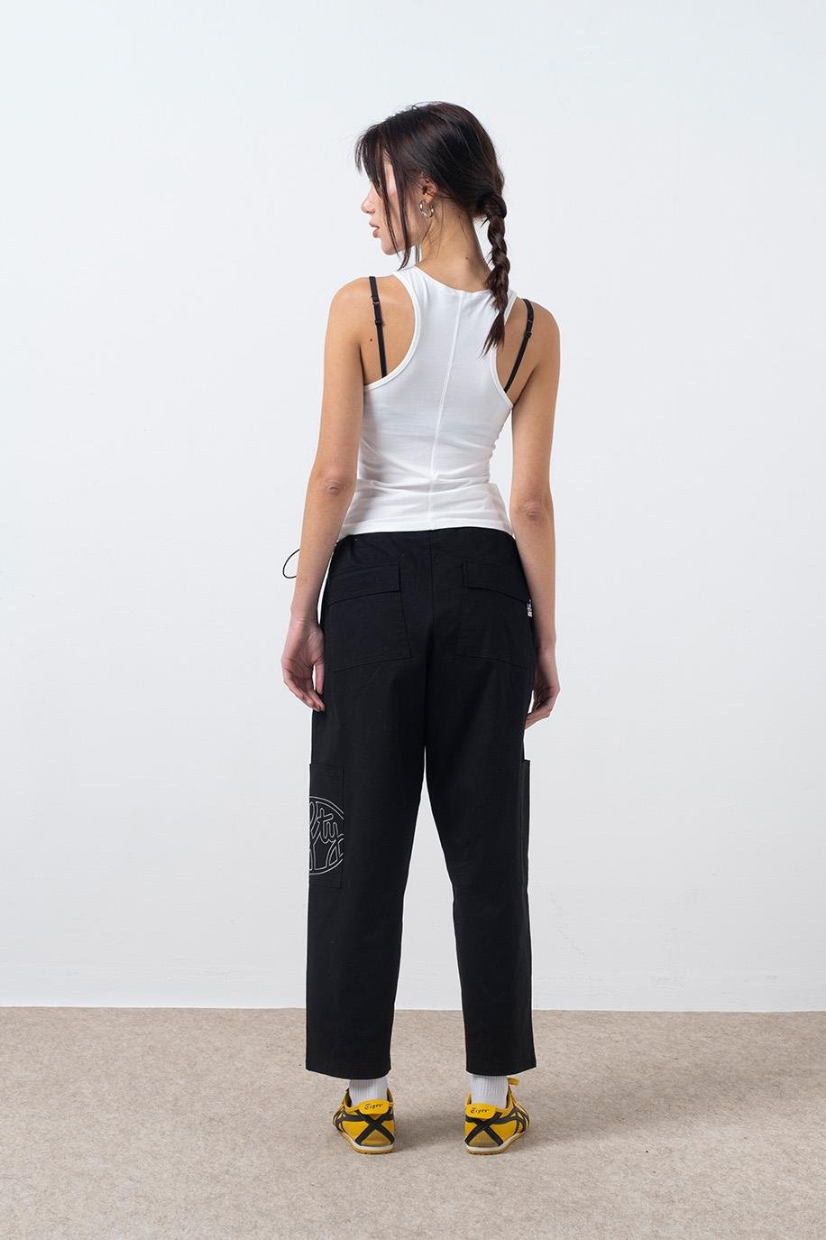 Kadın Beyaz Halter Yaka Atlet