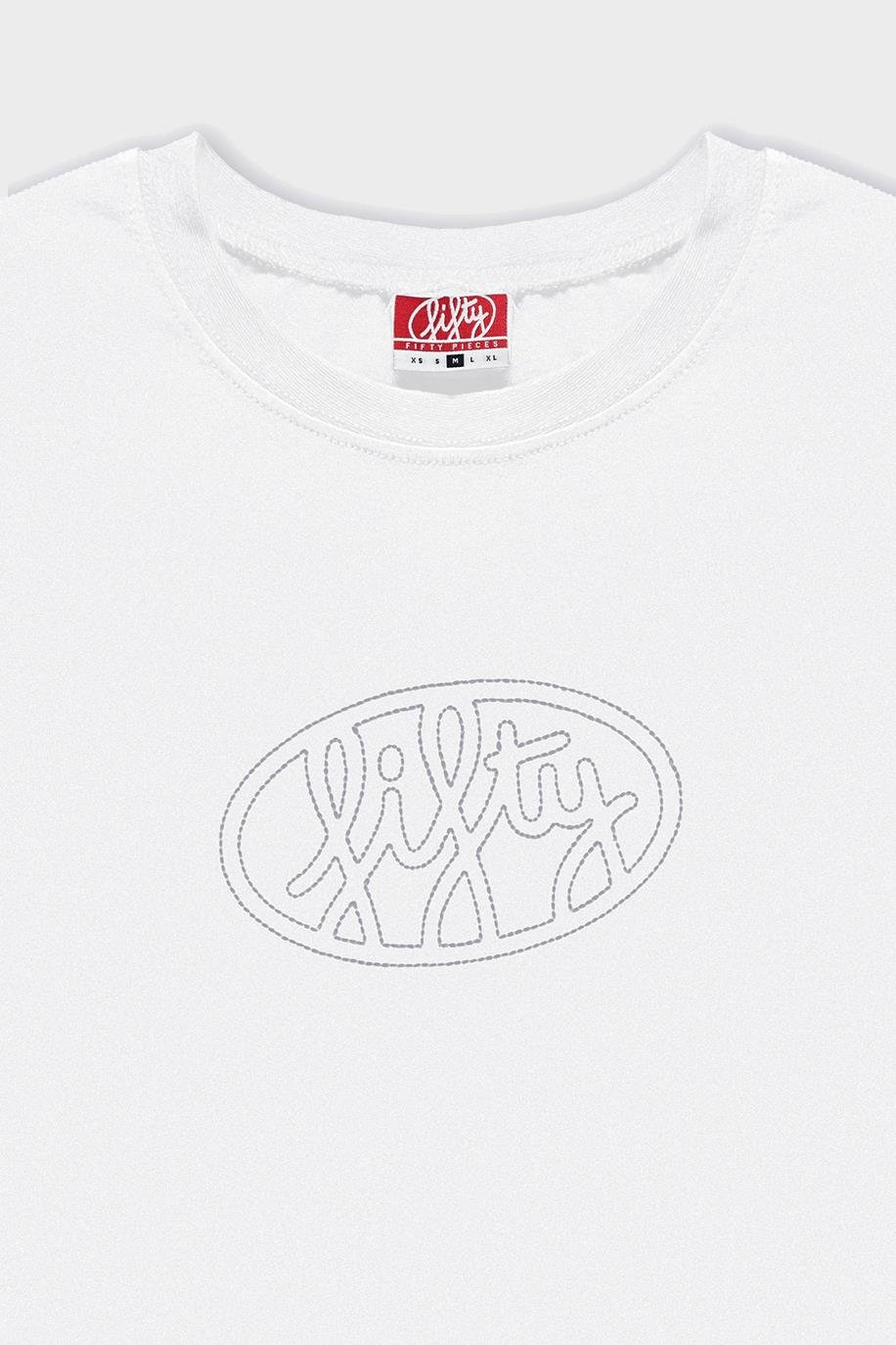 Kadın Beyaz Uzun Kollu Oversize T-Shirt