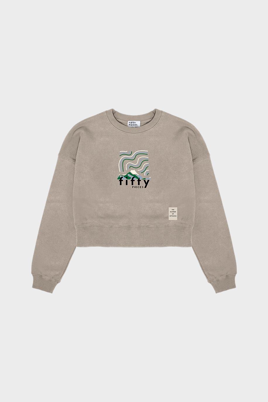 Women's Washed Loose Fit Sweatshirt