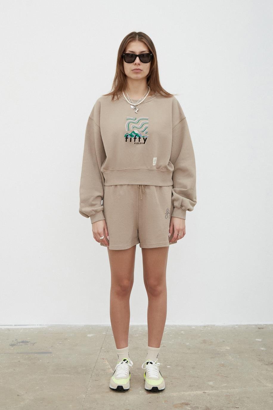 Women's Washed Loose Fit Sweatshirt