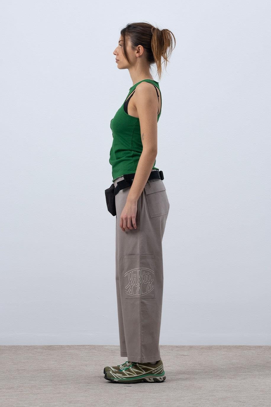 KADIN CORE KONTRAST DİKİŞLİ HALTER YAKA ATLET