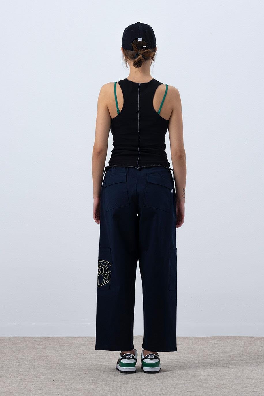 KADIN CORE KONTRAST DİKİŞLİ HALTER YAKA ATLET