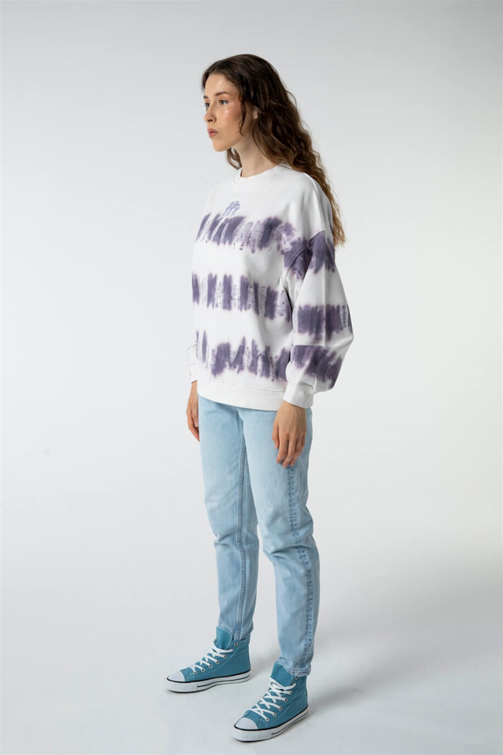 KADIN BATİK OVERSIZE SWEATSHIRT