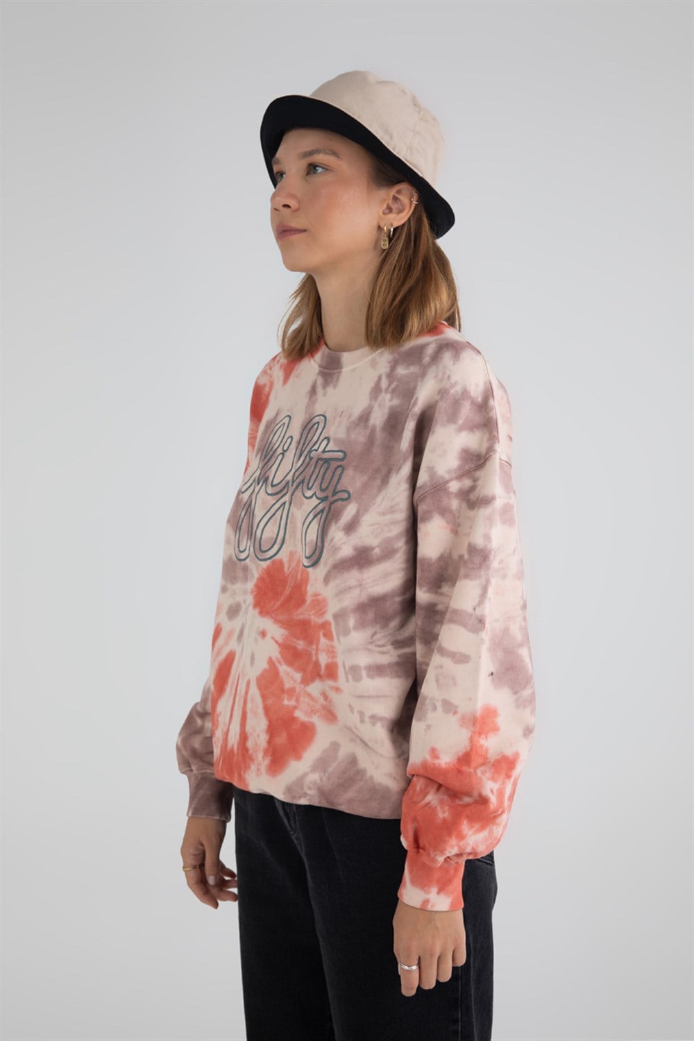 Kadın Batik Oversize Sweatshirt