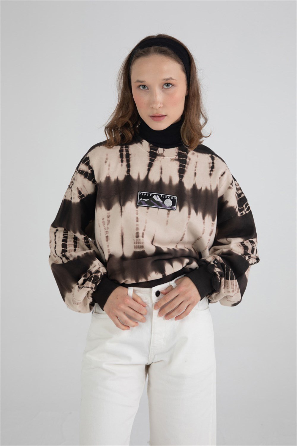 Kadın Batik Oversize Sweatshirt