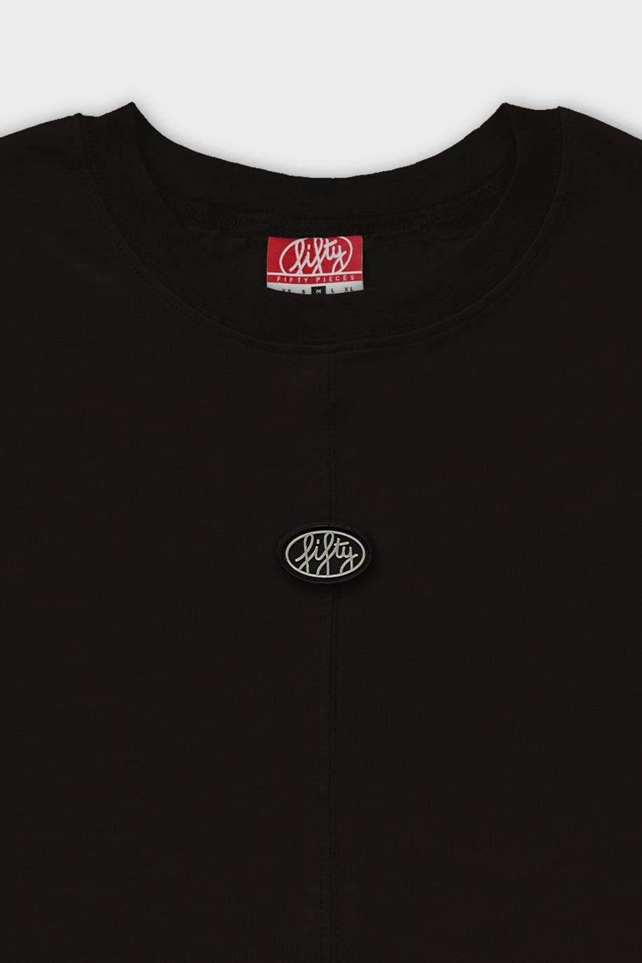 Kadın Kahverengi Loose Fit Sırt Baskılı T-Shirt