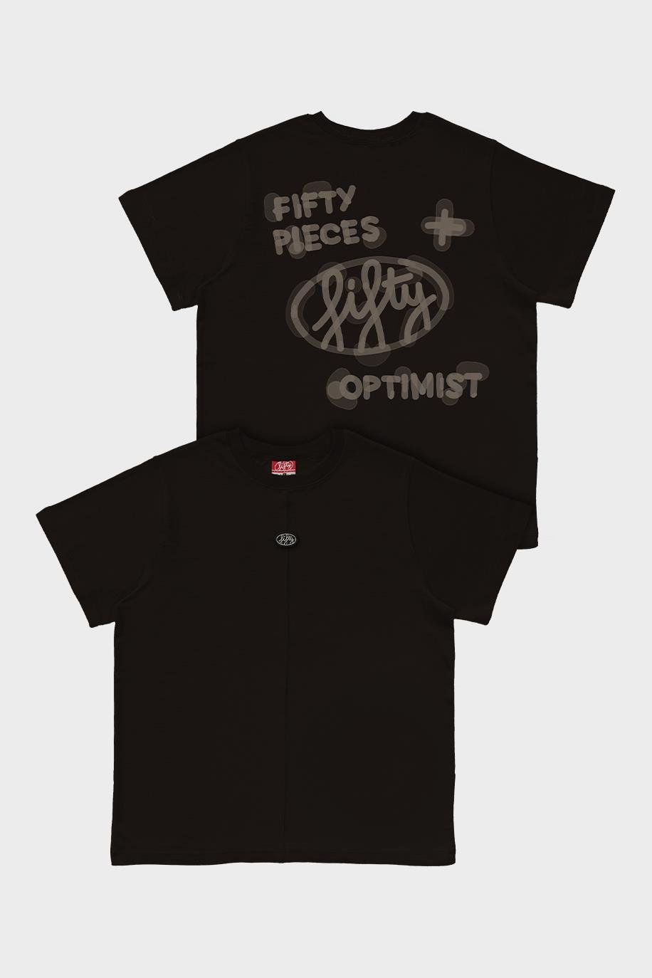 Kadın Kahverengi Loose Fit Sırt Baskılı T-Shirt