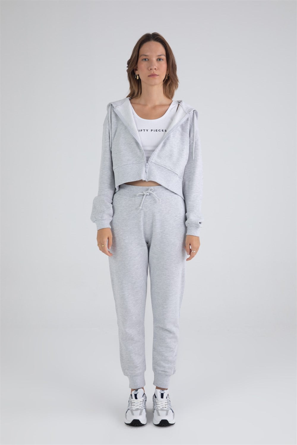 Kadın Fermuarlı Hoodie