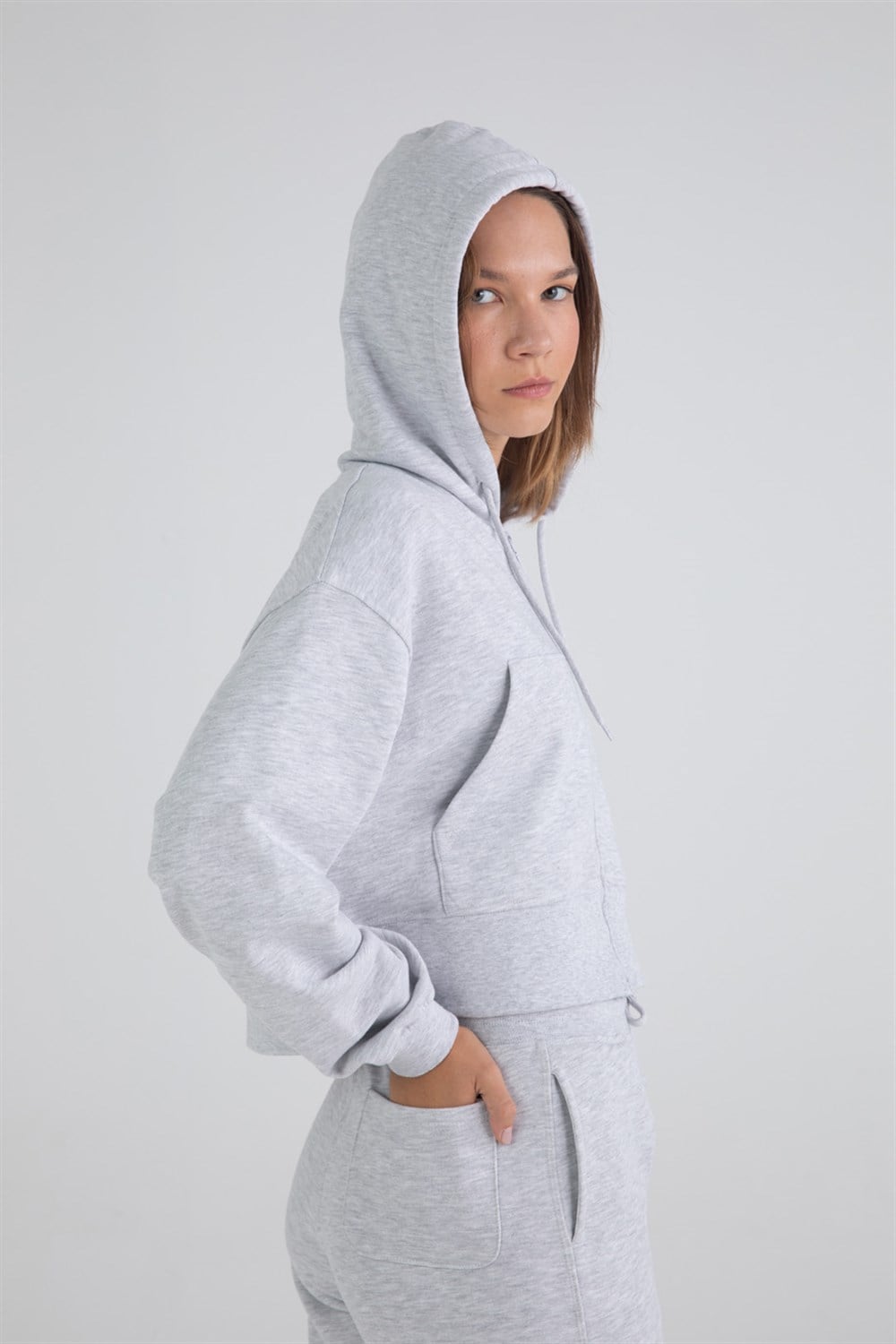 Kadın Fermuarlı Hoodie