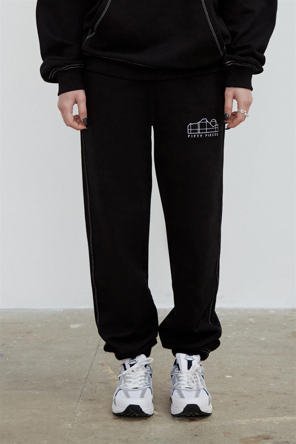 KADIN KONTRAST DİKİŞLİ BOYFRIEND JOGGER