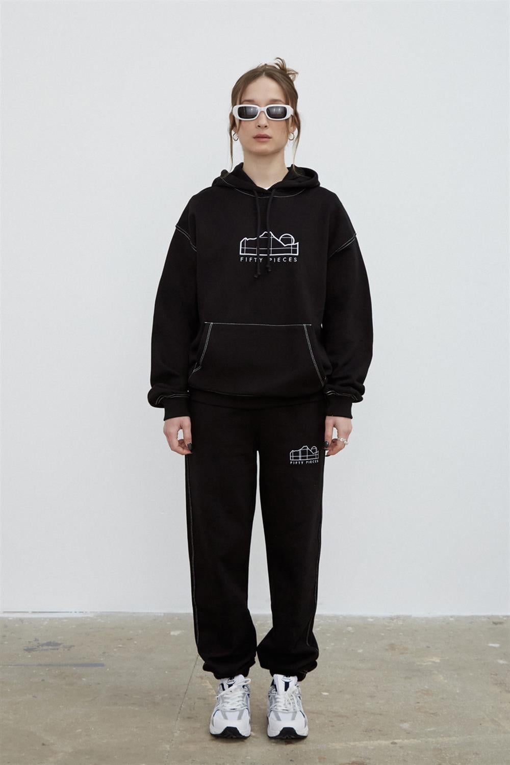 KADIN KONTRAST DİKİŞLİ BOYFRIEND JOGGER