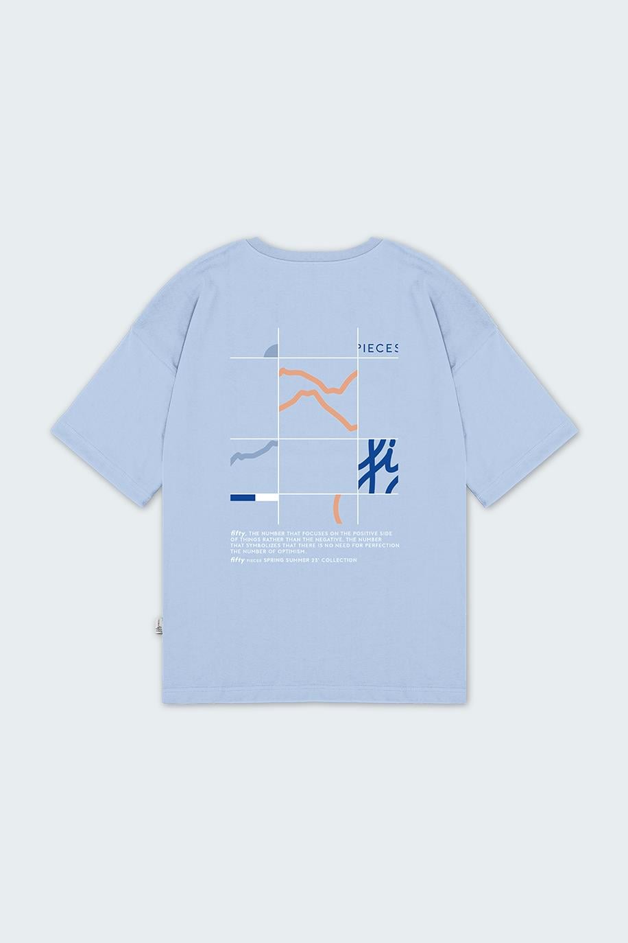 Women's Back Printed Oversized T-Shirt