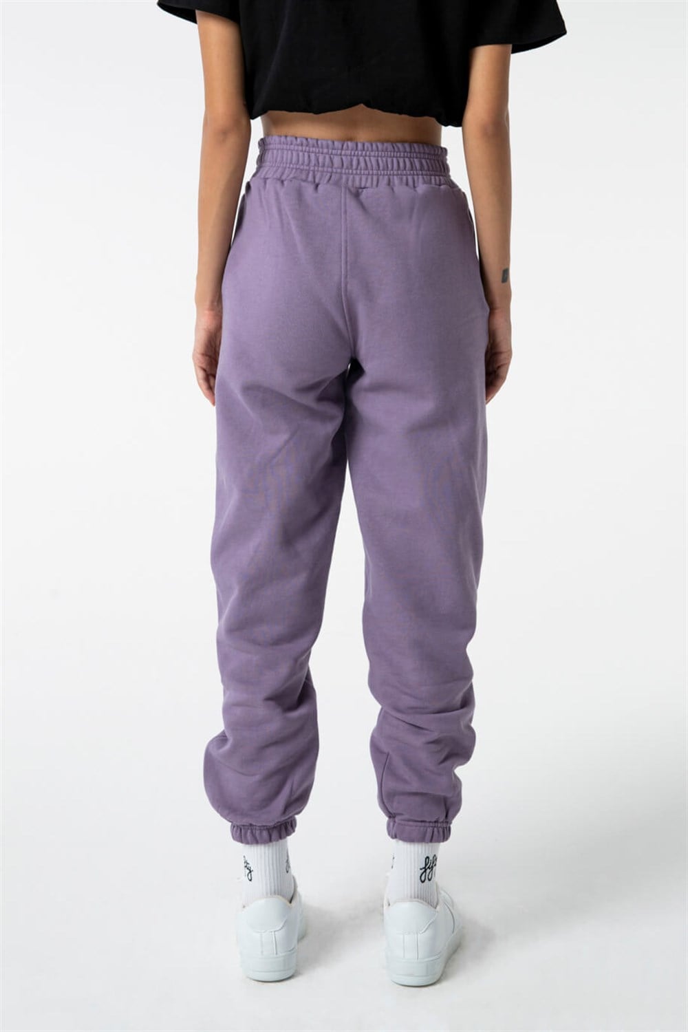 Kadın Mürdüm Loose Fit Jogger