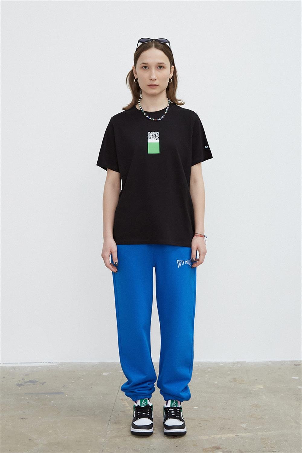 KADIN SIRT BASKILI LOOSE FIT T-SHIRT