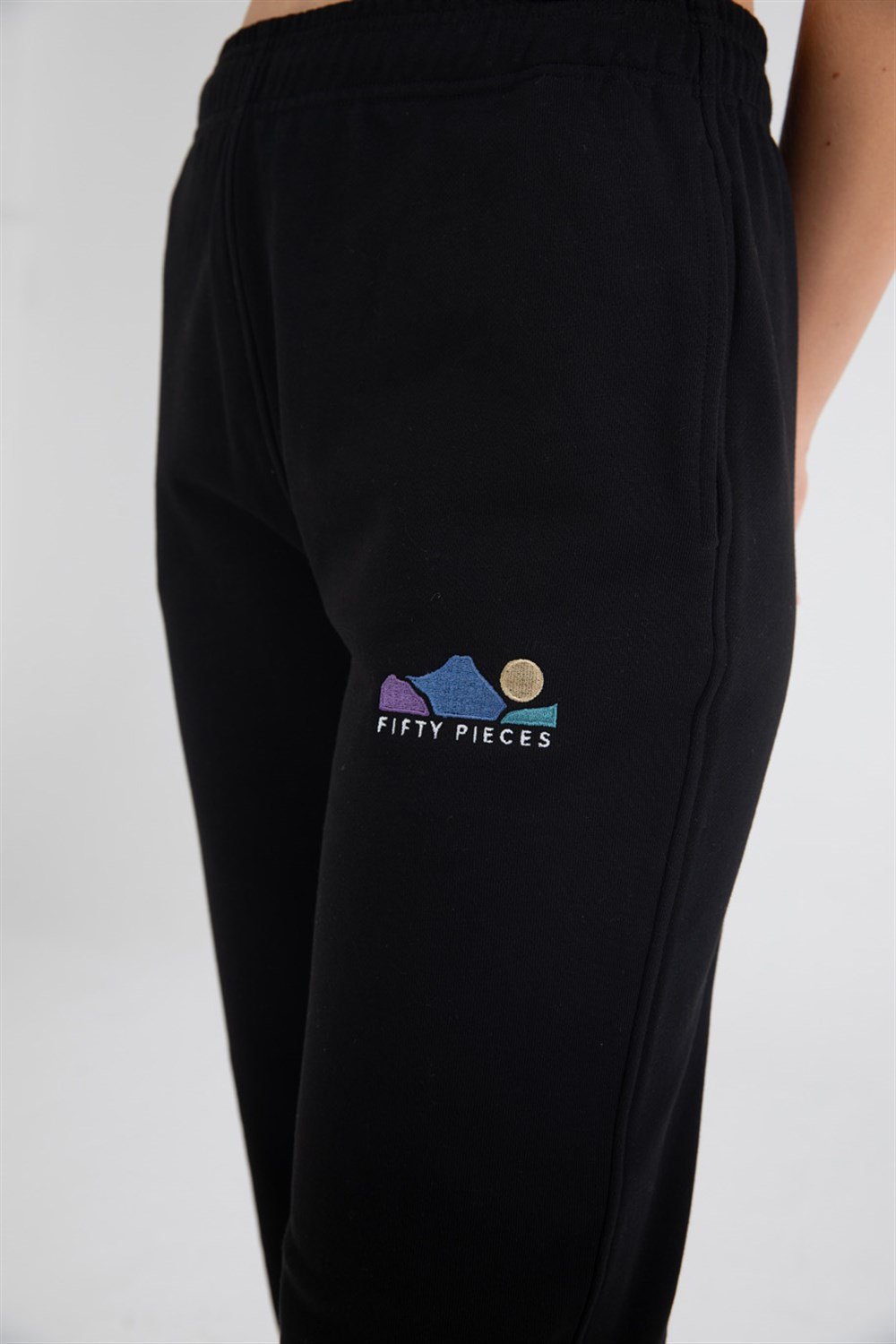 Kadın Siyah Boyfriend Fit Jogger