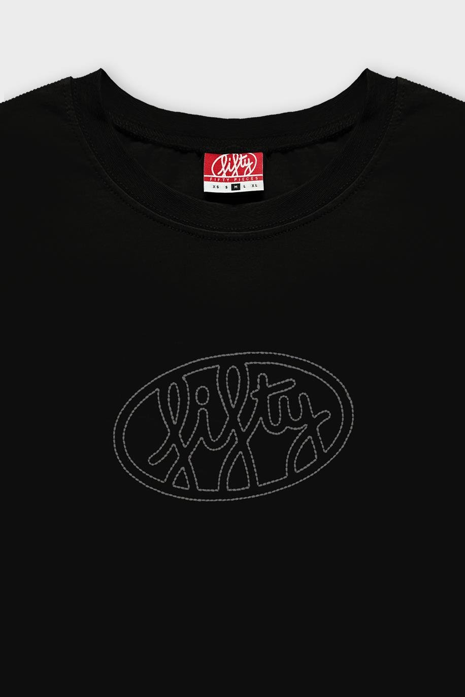 Kadın Siyah Uzun Kollu Oversize T-Shirt