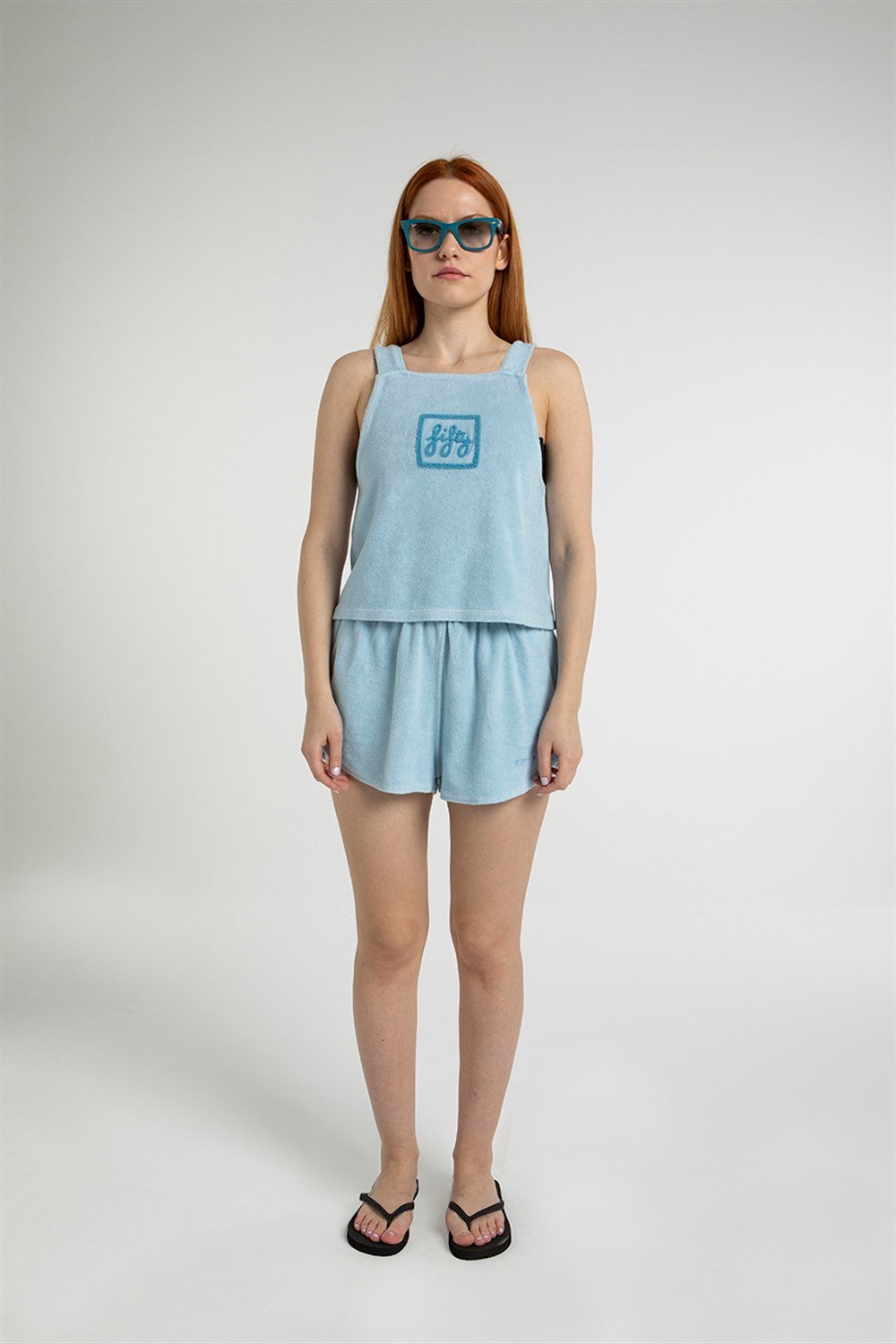 Kadın Terry Havlu Crop Top