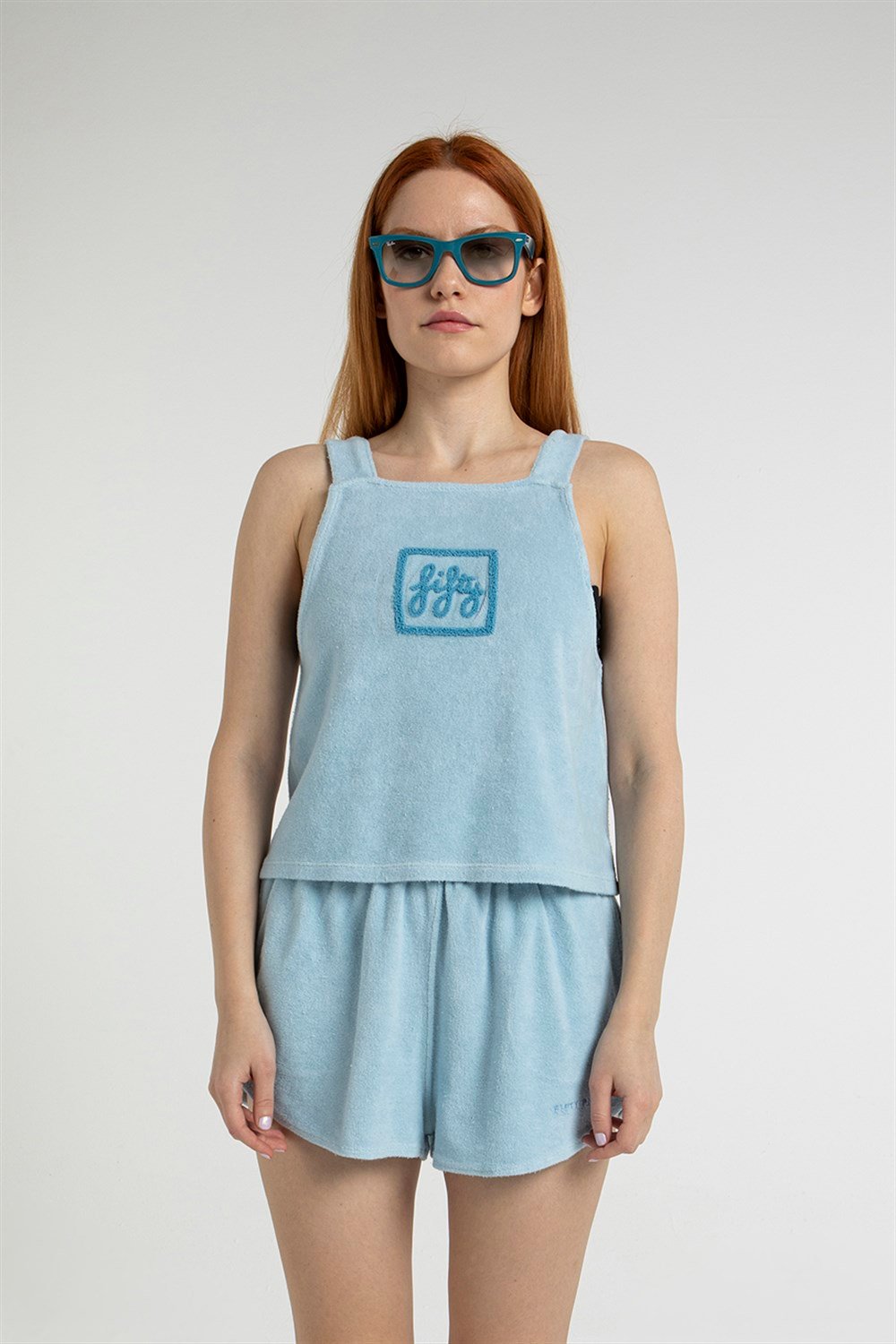 Kadın Terry Havlu Crop Top