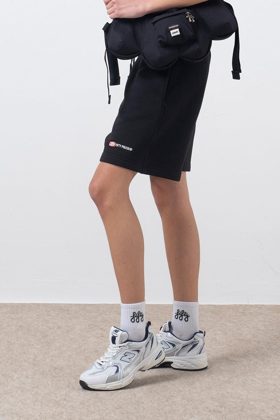 Siyah Bermuda Jogger Şort