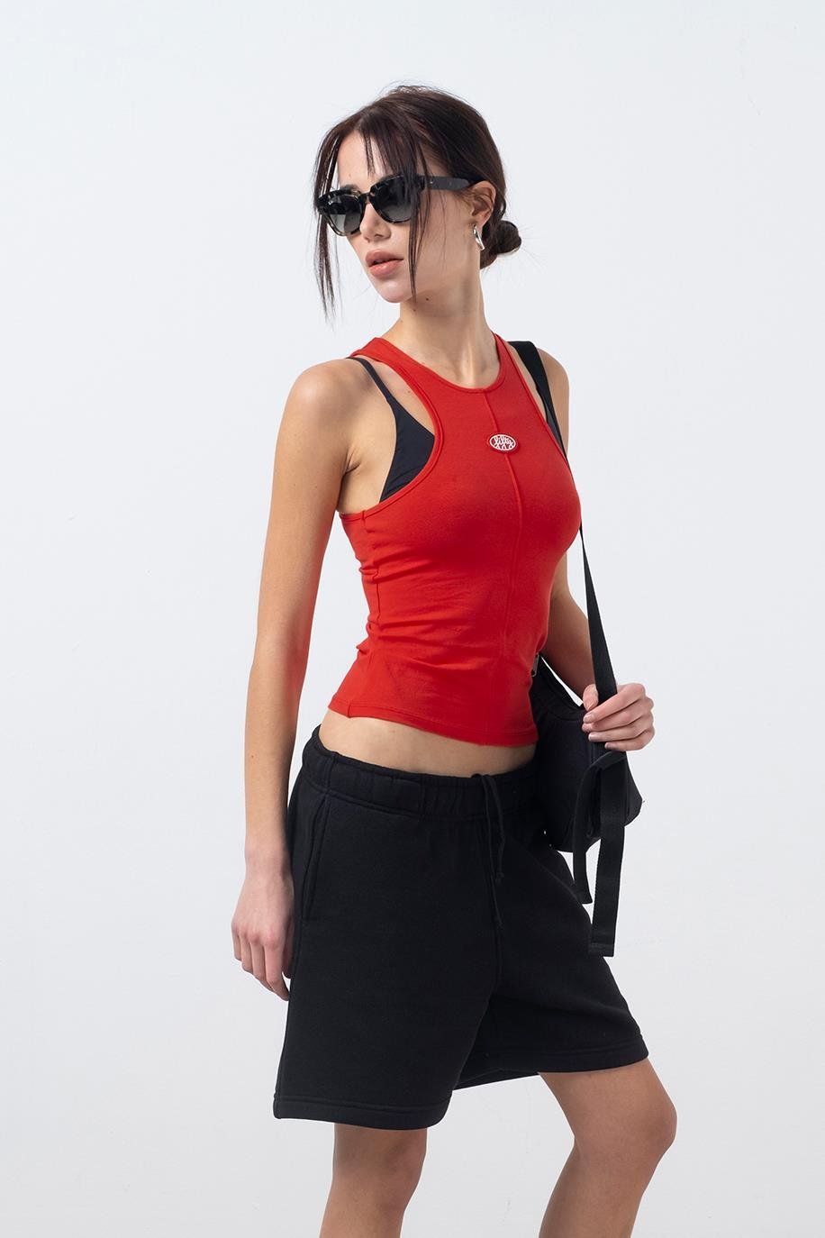 Siyah Bermuda Jogger Şort