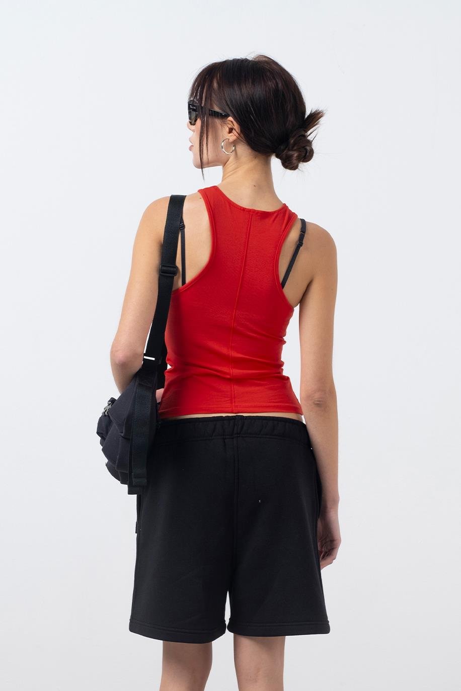 Siyah Bermuda Jogger Şort