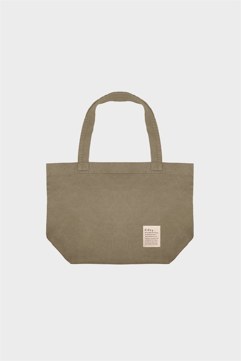 Vintage Khaki Cloth Tote Bag