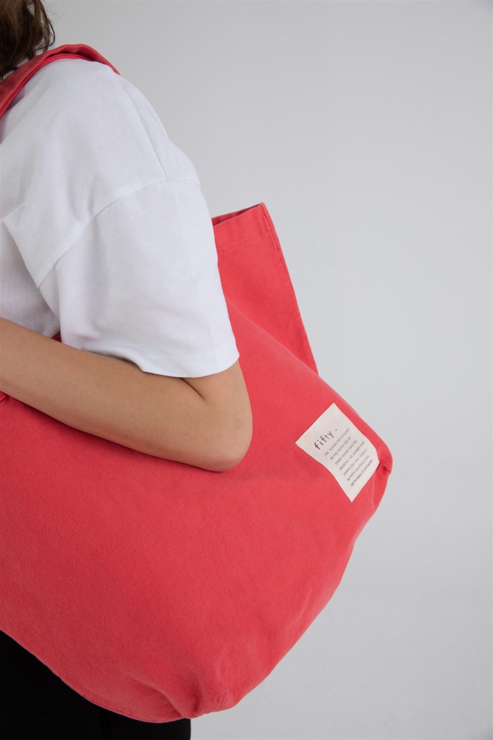 Vintage Red Cloth Tote Bag