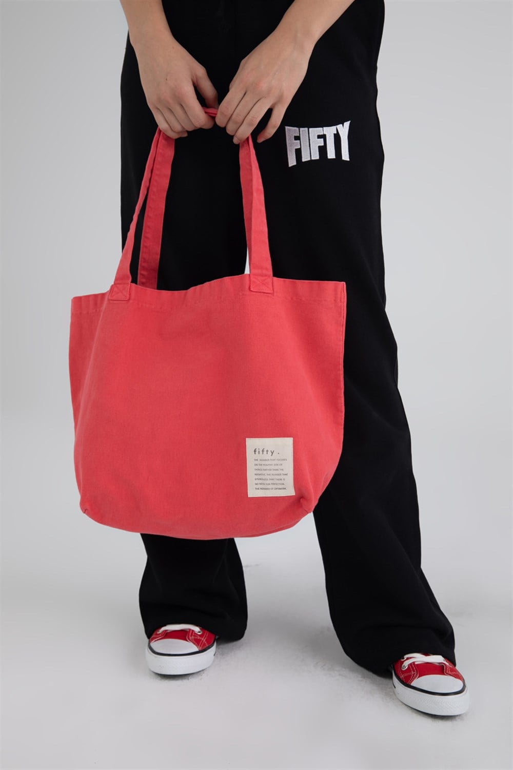 Vintage Red Cloth Tote Bag