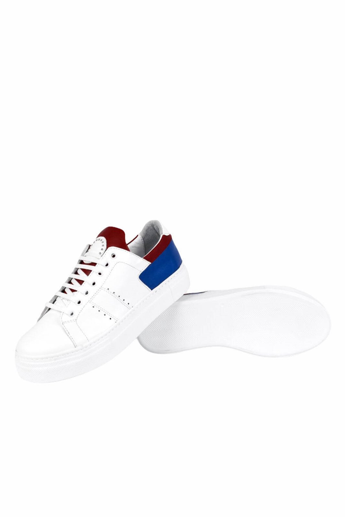 Hakiki Deri Beyaz Kadın Sneaker  ITW308WW