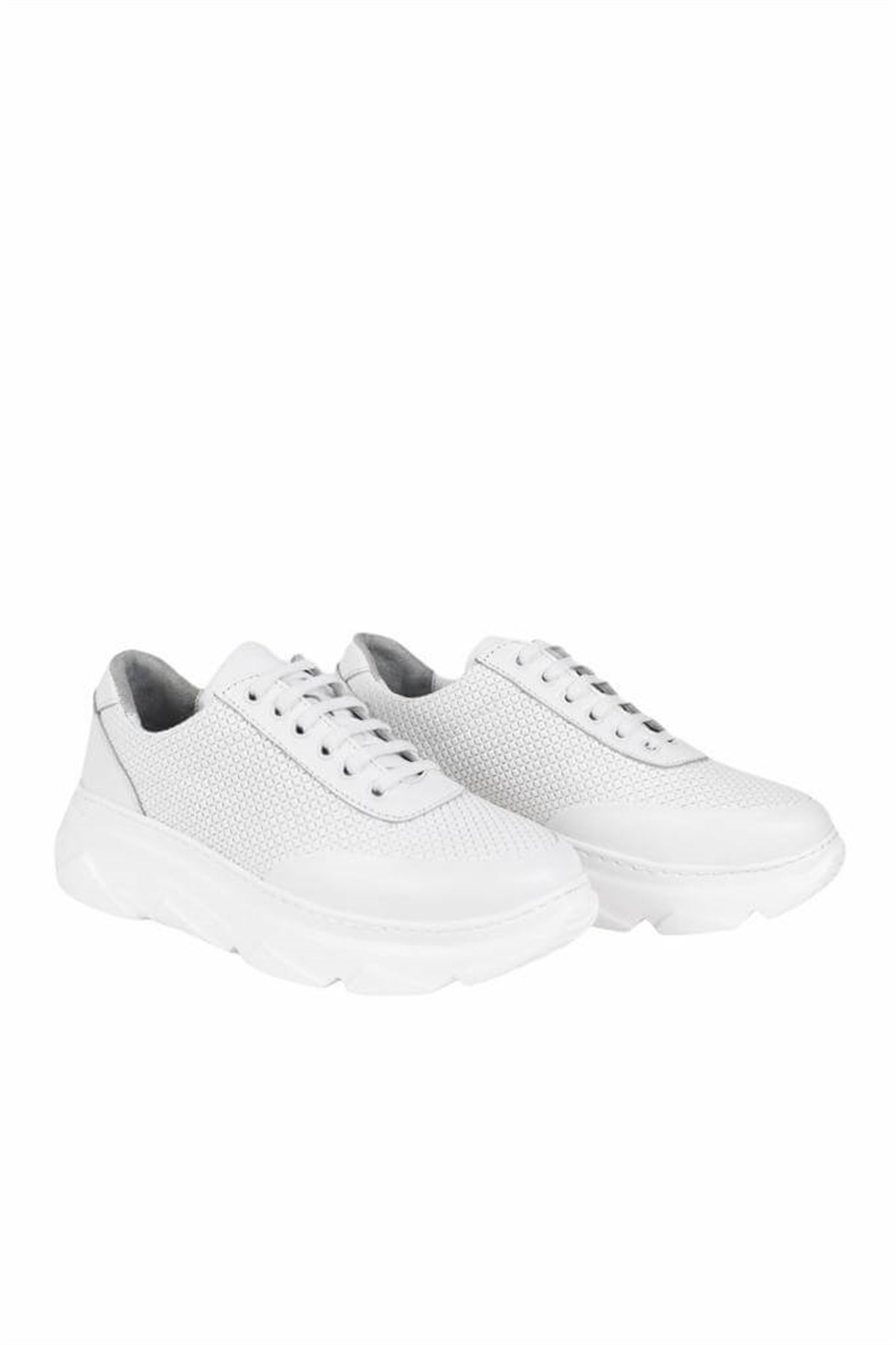Hakiki Deri Beyaz Kadın Sneaker ITW1677WW