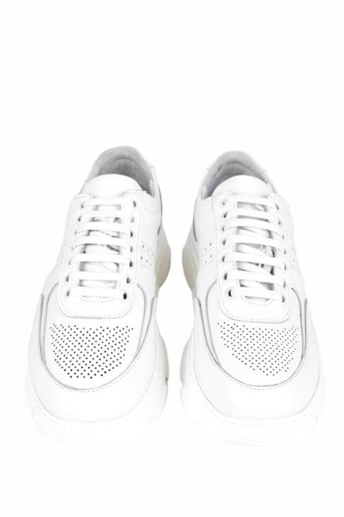 Hakiki Deri Beyaz Kadın Sneaker ITW348WW