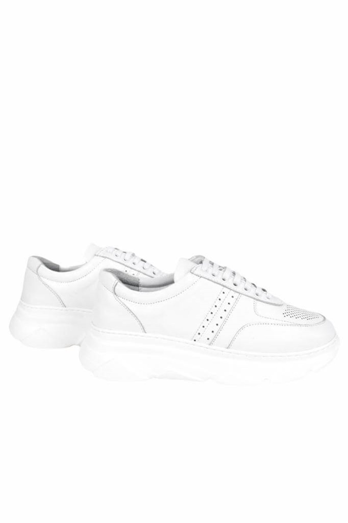 Hakiki Deri Beyaz Kadın Sneaker ITW348WW