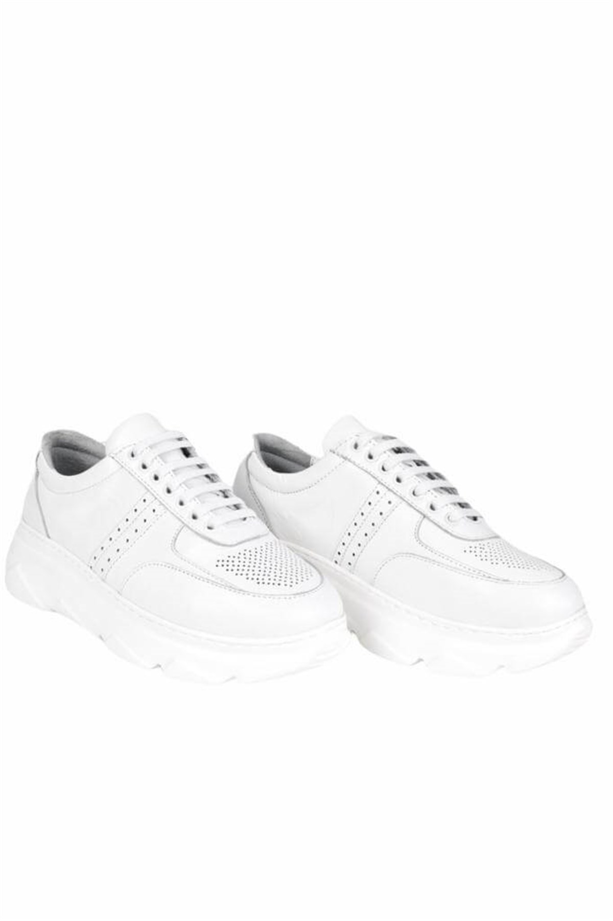 Hakiki Deri Beyaz Kadın Sneaker ITW348WW